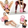 Yes4All 10lb Pink Kettlebell Iron Three‑Handle-3
