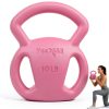 Yes4All 10lb Pink Kettlebell Iron Three‑Handle-0