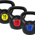 NEWBULIG Kettlebell Set Black 10-20 lbs Strength Training-0