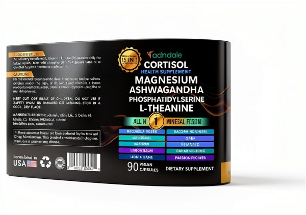 Cortisol Reducer Supplement Stress Support Vegan Formula-6