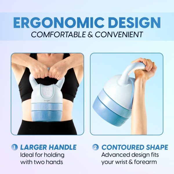 Adjustable Kettlebell Yes4All Cement Build for Home-4