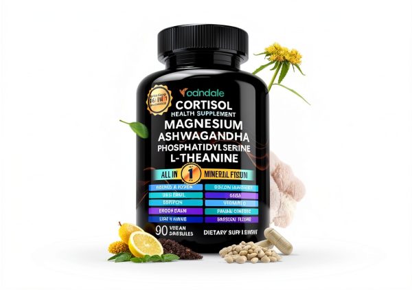Cortisol Reducer Supplement Stress Support Vegan Formula-1