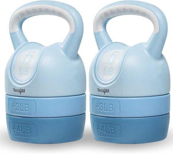 Adjustable Kettlebell Yes4All Cement Build for Home-0