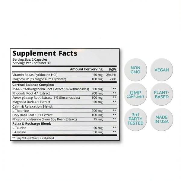 Zen Again Ashwagandha Cortisol Support Vegan Capsules-4