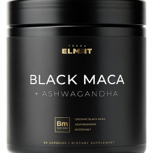 ELMNT Black Maca Supplement Organic Root Capsules Men Women-0