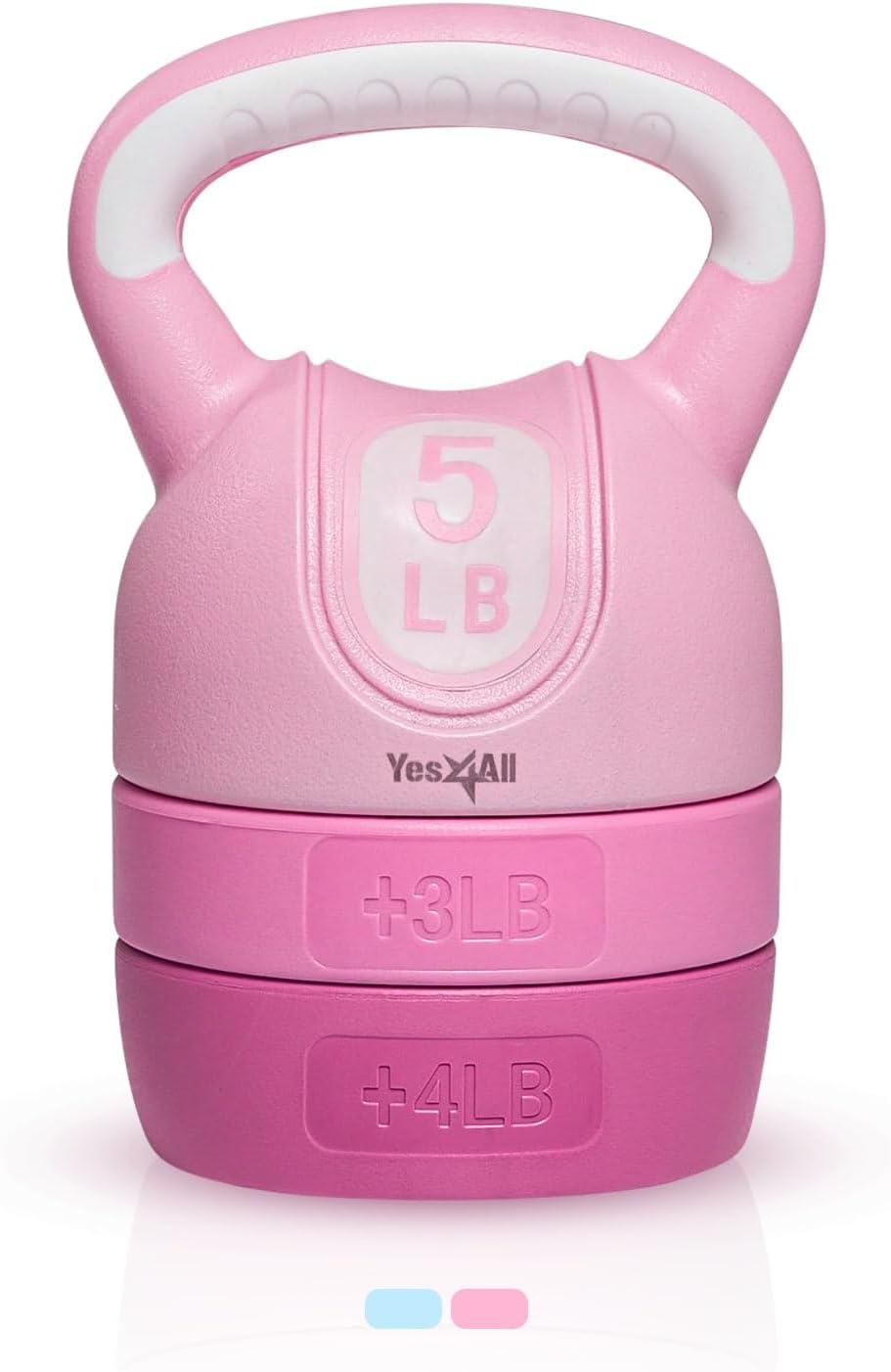 Yes4All adjustable kettlebell in use during a home workout