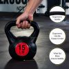 NEWBULIG Kettlebell Set Black 10-20 lbs Strength Training-2