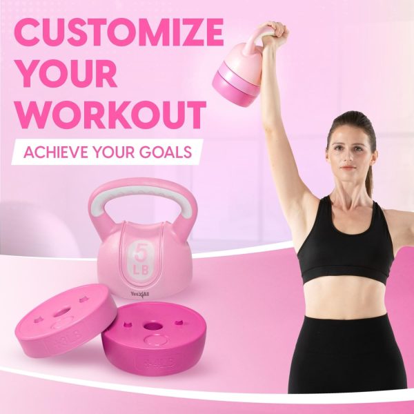 Yes4All Adjustable Kettlebell Compact Design 4 Colors-6