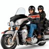 Live4Fun 13in Clear Motorcycle Windshield PC Clear-3