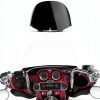 Live4Fun 13in Clear Motorcycle Windshield PC Clear-2