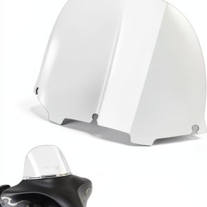 Live4Fun 13in Clear Motorcycle Windshield PC Clear-0