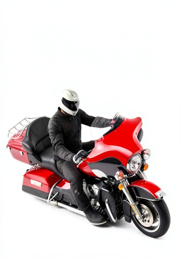 Live4Fun 13in Clear Motorcycle Windshield PC Clear-1