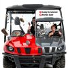 Yamaha Rhino Windshield StarknightMT Polycarbonate Scratch Resistant-2