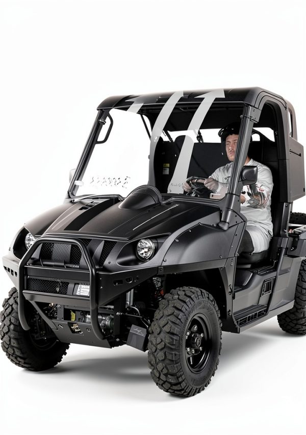 KEMIMOTO UTV Front Windshield for Rhino 450/660/700 Polished Vented PC-5