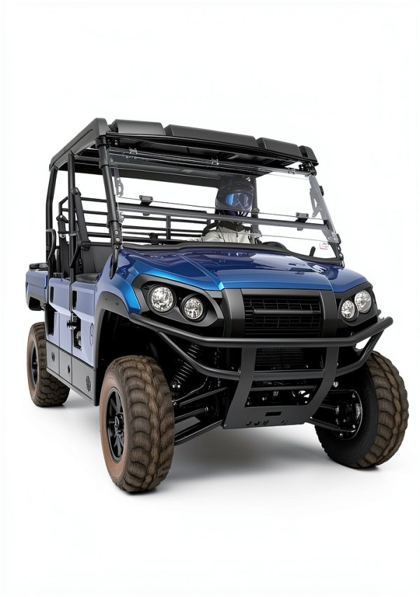 KEMIMOTO UTV Front Flip Windshield 3‑in‑1 Adjustable Polycarbonate-6