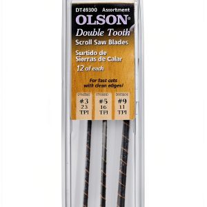 OLSON SAW DT49300 Double Tooth Scroll Saw Blade-0