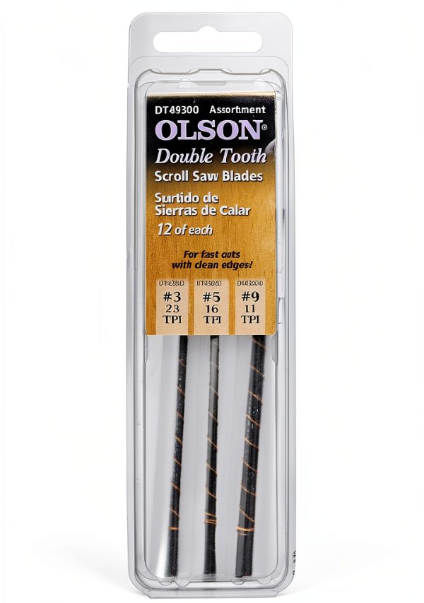 OLSON SAW DT49300 Double Tooth Scroll Saw Blade-0