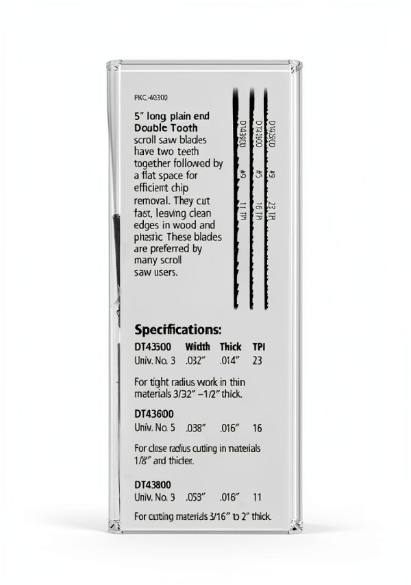 OLSON SAW DT49300 Double Tooth Scroll Saw Blade-2