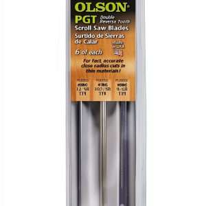 Olson Saw PG49802 Precision Ground Double Tooth Scroll Saw Blade-0