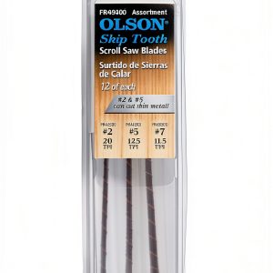 Olson Saw FR49400 Skip Tooth Scroll Saw Blade Assortment 36-0