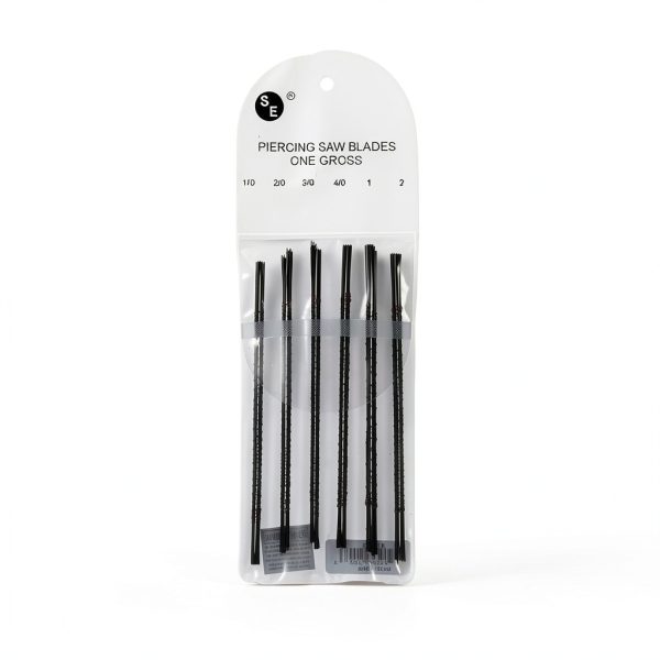 SE Jeweler's Piercing Saw Blade Set 144-Piece Steel for 6" Frames-2