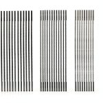 FOXBC 5 Inch Plain End Scroll Saw Blade Set, 36 Pack (28TPI, 12 TPI, 10TPI)-0