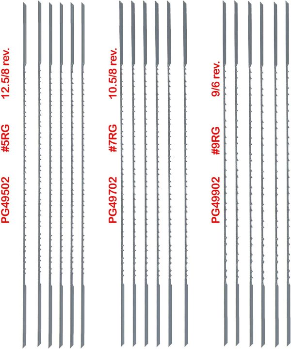 Olson Saw PG49802 Precision Ground Double Tooth Scroll Saw Blade-3